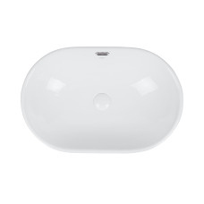 Раковина Qtap Leo 590x400x170 White з донним клапаном QT11114028W