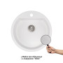 Кухонна мийка Qtap CS D510 White (QTD510WHI650)