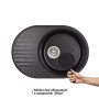 Кухонна мийка Qtap CS 7451 Black (QT7451BLA404)