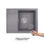 Кухонна мийка Qtap CS 6450 Grey (QT6450GRE471)