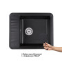 Кухонна мийка Qtap CS 6250 Black (QT6250BLA404)