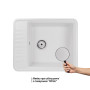 Кухонная мойка Qtap CS 6250 White (QT6250WHI650)