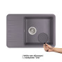 Кухонна мийка Qtap CS 7440 Grey (QT7440GRE471)