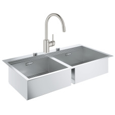 Набір Grohe мийка кухонна K800 31585SD0 + змішувач Concetto 32663DC3