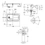 Набір Grohe мийка кухонна K300 31565SD0 + змішувач Eurosmart 33281002 + дозатор для миючого засобу Contemporary 40536000
