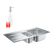 Набір Grohe мийка кухонна K400 31569SD0 + дозатор для миючого засобу Contemporary 40536000