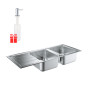 Набір Grohe мийка кухонна K500 31588SD0 + дозатор для миючого засобу Contemporary 40536000