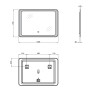 Зеркало Qtap Leo 1000х700 с LED-подсветкой QT1178141870100W
