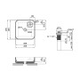 Раковина-чаша Qtap Stork 400х400х140 White с донным клапаном QT1511A057TW