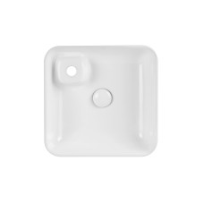 Раковина-чаша Qtap Stork 400х400х140 White з донним клапаном QT1511A057TW