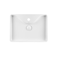 Раковина-чаша Qtap Crow 515х370х120 White з донним клапаном QT0511A064W