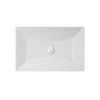 Раковина Qtap Crow 558х372х145 White з донним клапаном QT0511L739W