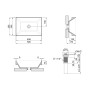 Раковина Qtap Crow 500x350x180 White с донным клапаном QT0511L582W