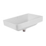 Раковина Qtap Crow 500x350x180 White с донным клапаном QT0511L582W