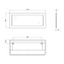 Зеркало Qtap Leo 1200х500 с LED-подсветкой QT117814276080W