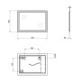 Зеркало Qtap Aquarius 500х700 с LED-подсветкой, Reverse QT2178141980120W