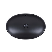 Раковина Qtap Dove 625х415х150 Matt black QT063077MBMB