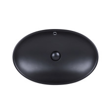 Раковина Qtap Dove 625х415х150 Matt black QT063077MBMB