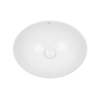 Раковина-чаша Qtap Dove 410x335x145 White с донным клапаном QT06113078W