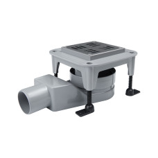 Трап Qtap Presto CRM6011304 точковий з комбінованим закривом та  нержавіючою решіткою