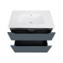 Комплект Qtap Albatross 810х825х460 Graphite тумба напольная + раковина врезная  QT1471TNВ8023080CG