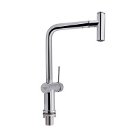 Смеситель для кухни Qtap Scorpio  9050105FC с выдвижным изливом