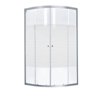 Душова кабіна Lidz Wieza SC90x90.SAT.LOW.L, скло Linie 4 мм без піддона