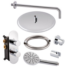 Термостатическая душевая система скрытого монтажа Qtap Votice QT65T105OGCSET