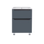 Комплект Qtap Scorpio 605х825х460 Graphite тумба підлогова + раковина урізна QT1471TNВ6023060CG