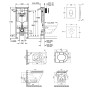 Набір інсталяція 4 в 1 Grohe Rapid SL 38721001 + унітаз з сидінням Qtap Scorpio QT1433053ERW