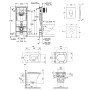 Набір інсталяція 4 в 1 Grohe Rapid SL 38721001 + унітаз з сидінням Qtap Presto QT24332615EW