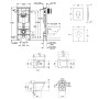 Набір інсталяція 4 в 1 Grohe Rapid SL 38722001 + унітаз з сидінням Qtap Scorpio QT133053ERMB