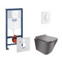 Набір інсталяція 4 в 1 Grohe Rapid SL 38722001 + унітаз з сидінням Qtap Scorpio QT133053ERMB
