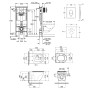 Набір інсталяція 4 в 1 Grohe Rapid SL 38722001 + унітаз з сидінням Qtap Robin QT13332141ERW