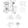 Набір інсталяція 4 в 1 Grohe Rapid SL 38722001 + унітаз з сидінням Qtap Robin QT1333046ENRMB