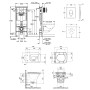 Набор инсталляция 4 в 1 Grohe Rapid SL 38722001 + унитаз с сиденьем Qtap Presto QT24332615EW