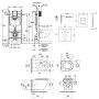 Набір інсталяція 4 в 1 Grohe Rapid SL 3884000G + унітаз з сидінням Qtap Robin QT13332141ERW