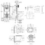 Набір інсталяція 4 в 1 Grohe Rapid SL 3884000G + унітаз з сидінням Qtap Robin QT13332141ERMB