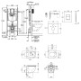 Набір інсталяція 4 в 1 Grohe Rapid SL 3884000G + унітаз з сидінням Qtap Robin QT1333046ENRMB