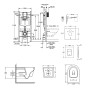Набір інсталяція 4 в 1 Grohe Rapid SL 3884000G + унітаз з сидінням Qtap Jay QT07335176W