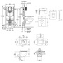 Набір інсталяція 4 в 1 Grohe Rapid SL 3884000G + унітаз з сидінням Qtap Robin QT1333046ENRW