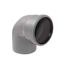 Колено ПВХ канализационное 110, 90°