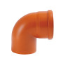 Колено ПВХ канализационное 110, 90°