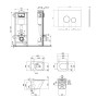Набір Qtap інсталяція 4 в 1 з панеллю змиву Nest (QT0133M425 + QT0111V1107GB) + унітаз з сидінням Tern QT1733052ERMB