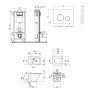 Набір Qtap інсталяція 4 в 1 з панеллю змиву Nest (QT0133M425 + QT0111M11V1146MB) + унітаз з сидінням Tern QT1733052ERMB