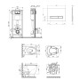 Набір Qtap інсталяція 4 в 1 з панеллю змиву Nest (QT0133M425 + QT0111V1105GW) + унітаз з сидінням Leo QT11331002ERW