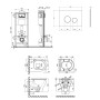 Набор Qtap инсталляция 4 в 1 с панелью смыва Nest (QT0133M425 + QT0111V1164GW) + унитаз с сиденьем Aries QT0333063ERW