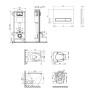 Набір Qtap інсталяція 4 в 1 з панеллю змиву Nest (QT0133M425 + QT0111M08V1384W) + унітаз з сидінням Leo QT11331002ERW