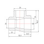 Тройник PPR Blue Ocean 25х20х20