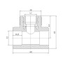 Тройник PPR Blue Ocean 32х1/2